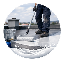 Liquid Plastic Roofing Installation